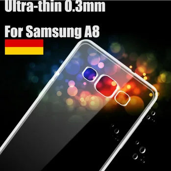 10x Оптом Новейший ультратонкий 0,3 мм Мягкий прозрачный TPU Гелевый чехол для Samsung Galaxy A8 A800 Бесплатная доставка