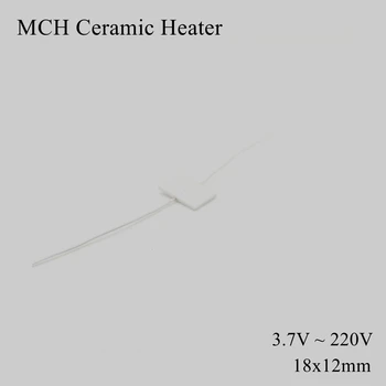 18x12 мм 12 В 110 В 220 В MCH Высокотемпературный керамический нагреватель Квадратный глинозем Электрическая нагревательная доска Пластина Пластина HTCC Металл Сушка волос