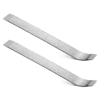 2 Инструменты для удаления панелей Листовой металл Кожа Клин Авто Инструмент Лом Декоративный инструмент, Серебро