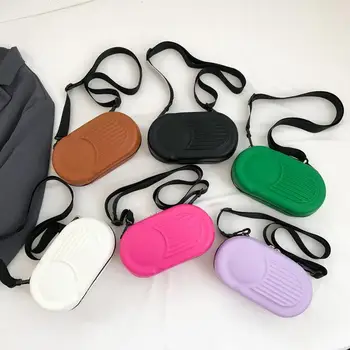 2023 Новая сумка через плечо Candy Color Сумка через плечо для девочек Сумка через плечо в корейском стиле Модная однотонная студенческая мини-квадратная сумка