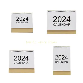 2024 Мини-настольный календарь для украшения домашнего офиса для ежедневника D0UA