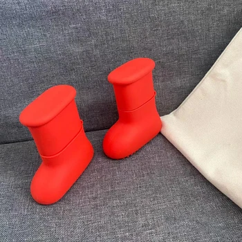 3D Милые Мультяшные Красные Туфли Для Airpods 1 2 3 Силиконовый Мягкий Беспроводной Bluetooth-наушник Зарядка Защитный чехол для Airpods pro