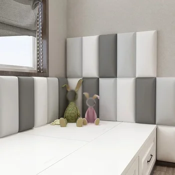 3D наклейки на стену обои самоклеящиеся 20x50 см татами против столкновений настенный коврик для защиты от столкновений детская спальня гостиная мягкая подушка из пенопласта