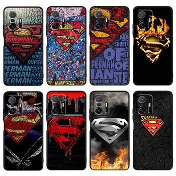 DC Hero Superman Logo Чехол для телефона Xiaomi Mi Note10 9T 9SE 9 8 Mix Play A3 A2 A1 CC9E Lite Pro 6X 5X Черная крышка