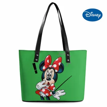 Disney Женщины Мультфильм Симпатичная сумка-тоут Сумка-тоут Сумка-тоут Женская сумка большой емкости Сумка-тоут Сумка Микки