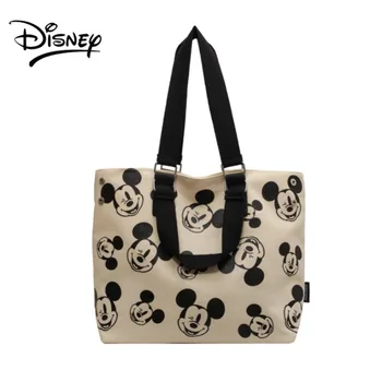 Disney Сумка через плечо для женщин Прочные сумки через плечо большой емкости Милый Микки Маус Дизайнер Роскошные сумки Модные магазины