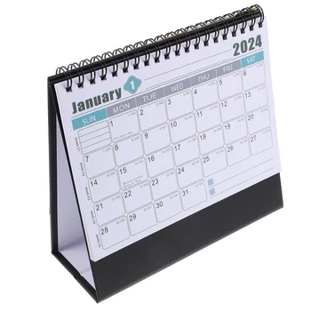 Flip Настольный календарь Ежемесячный настольный календарь Ежедневное расписание Календарь украшений для домашнего офиса