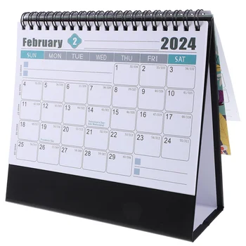 Flip Настольный календарь Ежемесячный настольный календарь Ежедневный планировщик Календарь украшений для домашнего офиса
