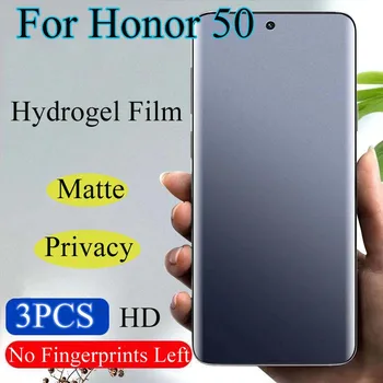 Honor50Lite Матовая защитная пленка для экрана Honor 50Pro Privacy Hydrogel Film Honor 50se Honor50 Soft HD Anti-Peeping Полное покрытие