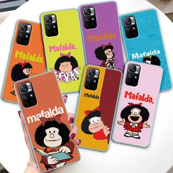 Mafalda Cartoon Coque для Xiaomi Redmi 10C 10 9C 9A 9i 9T 7A 9 Prime 6A 7 8 10X 10A 8A 6 K40 K20 Pro K30 Y2 TPU Чехол для телефона