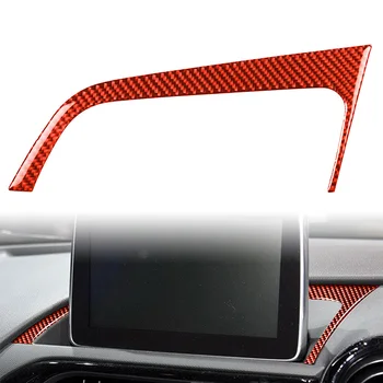RHD Автомобильная приборная панель GPS Навигационный дисплей Нижняя крышка Настоящие аксессуары из углеродного волокна для Mazda MX-5 Miata 2016 2017 2018 2019 2020
