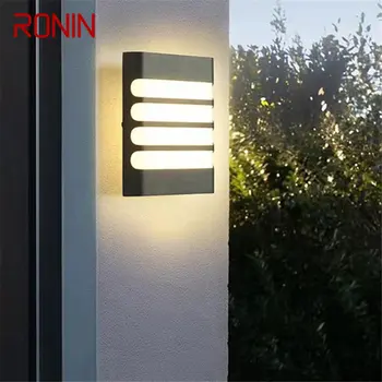 RONIN Современный простой настенный светильник светодиодный водонепроницаемый IP 65 Винтажные бра для наружного дома Балкон Коридор Двор Декор Светильники