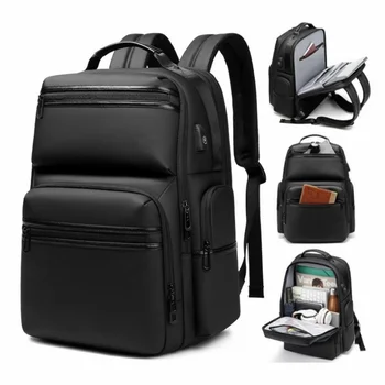 SUUTOOP Мужской 15,6-дюймовый рюкзак для ноутбука USB Зарядка Бизнес-ноутбук Противоугонная дорожная сумка Школьный пакет для мужчин