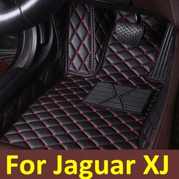 Автомобильные коврики для Jaguar XJ X351 2010 ~ 2019 5-местный прочный кожаный коврик Anti Dirty Pads Ковер Авто Детали интерьера Автомобильные аксессуары