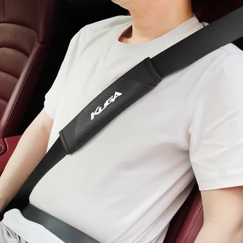  Автомобильный чехол для ремня безопасности для Ford Kuga MK1 MK2 MK3 Дышащая защита Ремень безопасности Набивка Накладка на плечо Автомобильные аксессуары
