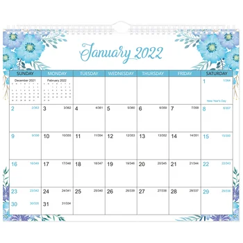 Белая доска Календарь Календарь Стена 2022-2023 Подвесной большой офисный стол 24 месяца Большой ежемесячный планировщик