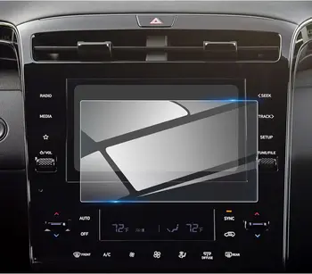Для Hyundai Tucson NX4 (SE / SEL / синий) 8-дюймовый GPS ЖК-сенсорный навигационный дисплей Аксессуары Защитная пленка для экрана из закаленного стекла