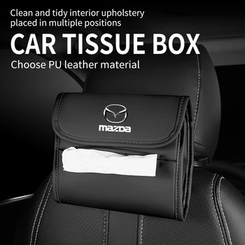 Для Mazda 2 3 5 6 BL BM GJ cx30 MX30 cx3 cx9 x9 cx5 x5 cx8 MX5 Установленное на автомобиле сиденье для бумажных полотенец мешок задний подвес ящик бумажная коробка