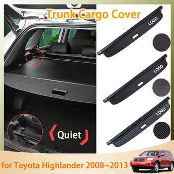 Для Toyota Highlander 2012 Kluger XU40 2013~2008 2009 2010 2011 Аксессуар Багажник Грузовой коврик Задняя шторка Выдвижной Защита от подглядывания
