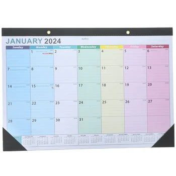 Календарь планирования расписания Декоративный планировщик Стена Многофункциональная английская бумага Повестка дня Висячий домашний офис