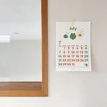 Корейский стиль Милая белка Настенный календарь Белка Дизайн Мультфильм 2024 Настенный календарь INS Симпатичный настольный календарь Гостиная