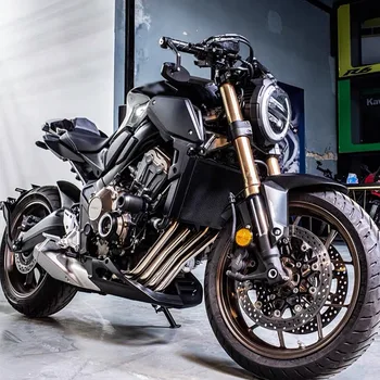 Крышка боковой панели рамы мотоцикла Защита корпуса для Honda CB650R CBR650R CBR 650R 2019 2020 2021 (матовый черный)