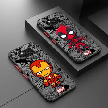 Мультяшный чехол для телефона Marvel Ironman Deadpool для Honor 9X Pro 8X 9A 70 5G X30 X9 50 X7 X8 Задняя крышка жесткого ПК