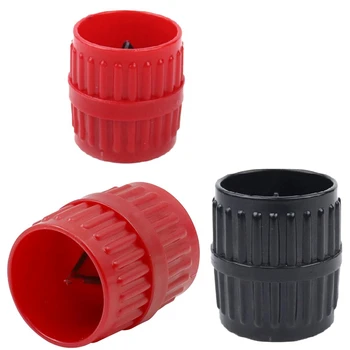  Набор из 3 предметов Триммер внутреннего и внешнего круга Пластиковая медная труба Устройство для снятия фаски Черный и красный