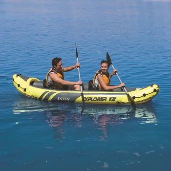 Надувная лодка 2 человека Спортивное каноэ Explorer K2 312x91x51см Надувной каяк