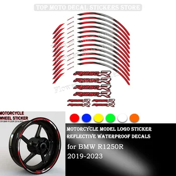 Наклейка на колесо мотоцикла Водонепроницаемая наклейка на ступицу Обод Полоса Лента 17 дюймов для BMW R1250R R1250 R 1250R 1250 R 2019-2023 2020 2021