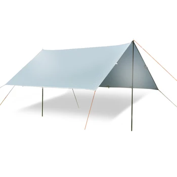 Сверхлегкий нейлоновый солнцезащитный козырек 15D с силиконовым покрытием, открытый кемпинг, гамак, дождь, летающий пляжный солнцезащитный козырек