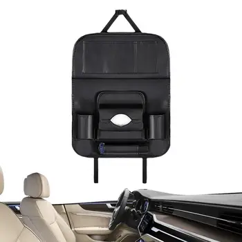  Хранение на заднем сиденье автомобиля Подвесной органайзер для заднего сиденья со складным лотком для планшета Коврики для ног Протектор заднего сиденья Автомобильные органайзеры