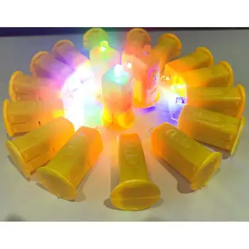  Электронная свеча Светодиодная лампа с батарейным питанием для бумажного фонаря Фестиваль Украшение вечеринки Красочный электрический свет свечи