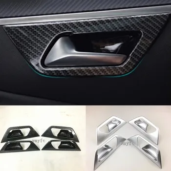для Peugeot 3008 GT 2017-2021 Углеродное волокно Внутренняя внутренняя дверная ручка Крышка Защелка Обшивка Вставка Наклейка Панель Автомобильные аксессуары