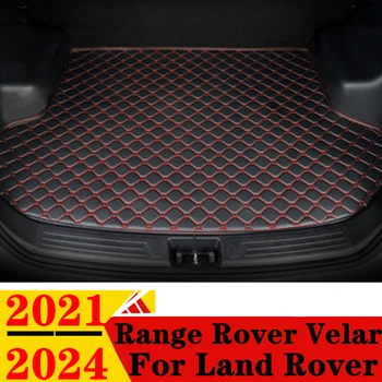 коврик багажника автомобиля для Land Rover Range Rover Velar 2024 2023 2022 2021 Плоская боковая задняя крышка коврового ковра Крышка хвостового багажника