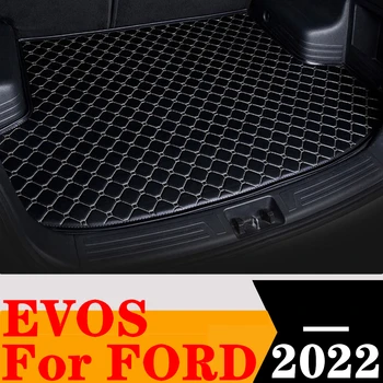 коврик багажника автомобиля для Ford EVOS 2022 Задний грузовой вкладыш Хвостовой багажник Лоток для багажа Защитная прокладка Коврик Интерьер Аксессуары для запчастей автомобилей